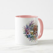 フォトギフトマザーズ日誕生日フローラ最高のMOM マグカップ (正面右)