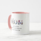 フォトギフトマザーズ日誕生日フローラ最高のMOM マグカップ (正面左)