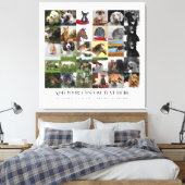 フォトギフトママパパおじいちゃんおばあちゃんペット友達 キャンバスプリント (インサイチュ (寝室))