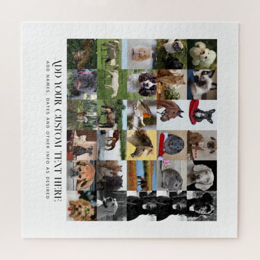 フォトギフトママパパおじいちゃんおばあちゃんペット友達 ジグソーパズル (横)