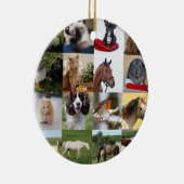 フォトギフトママパパおじいちゃんおばあちゃんペット友達 セラミックオーナメント (右)