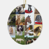 フォトギフトママパパおじいちゃんおばあちゃんペット友達 セラミックオーナメント (左)