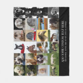 フォトギフトママパパおじいちゃんおばあちゃんペット友達 フリースブランケット (正面)