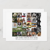 フォトギフトママパパおじいちゃんおばあちゃんペット友達 招待状 (正面/裏面)