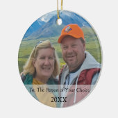 フォトギフトラベル&クリスマスオーナメント セラミックオーナメント (左)