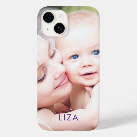 フォトギフト 名前 オリジナル シンプル モダン Case-Mate iPhoneケース (裏面)