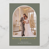 フォトギフト 結婚おめでとうございます 箔シーズンカード (正面)