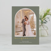 フォトギフト 結婚おめでとうございます 箔シーズンカード (立ち正面)