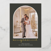 フォトギフト 結婚おめでとうございます 箔シーズンカード (正面)