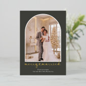 フォトギフト 結婚おめでとうございます 箔シーズンカード (立ち正面)