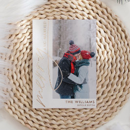 フォトクメリーリ結婚したスマスバラ金ゴールド 箔シーズンカード