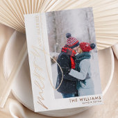 フォトクメリーリ結婚したスマスバラ金ゴールド 箔シーズンカード