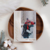 フォトクメリーリ結婚したスマスバラ金ゴールド 箔シーズンカード