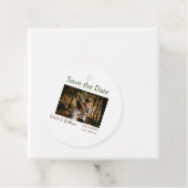 フォトクラシックエレガント白結婚タイポグラフィモダン フェイバータグ (インサイチュ)