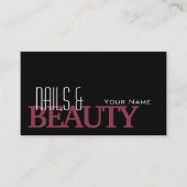 フォトクラシックプロフェッショナルでブラックとブルゴーニュ 名刺 (正面)