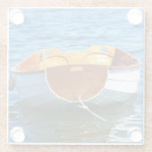 フォトクラシックー木製ボートコースター ガラスコースター (裏面)