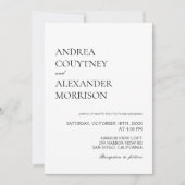 フォトクラシック白黒結婚ズ 招待状 (正面)