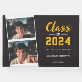 フォトクラスオブグレーと金ゴールドゲストブック ゲストブック