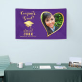 フォトクラス2025紫と金ゴールド卒業 横断幕 (トレードショー)