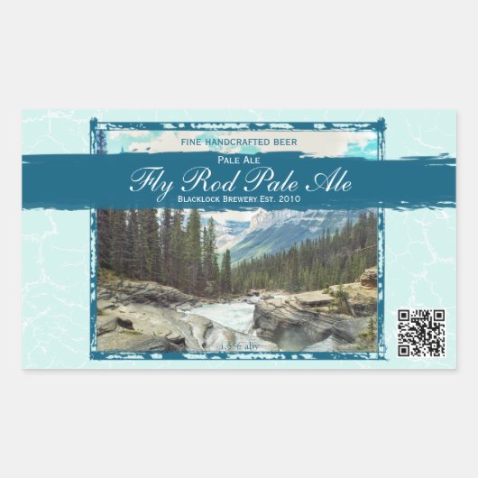 フォトクラフト自家醸造カスタムビアラベル 長方形シール (正面)