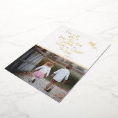 フォトクリスチャンをベースにした金箔クリスマスカード 箔シーズンカード (回転した状態)