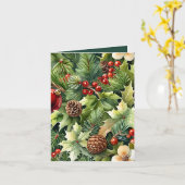 フォトクリスマスの中の植物性エレガンス カード (黄色い花)