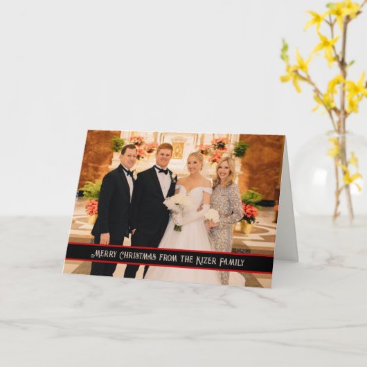 フォトクリスマスインスピレーシモダンョンカード カード (黄色い花)