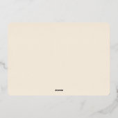 フォトクリスマスウッドランド動物と居心地の良い村 箔シーズンカード (裏面)