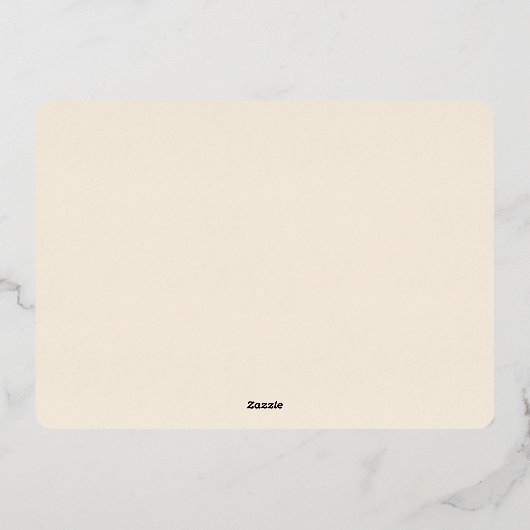 フォトクリスマスウッドランド動物と居心地の良い村 箔シーズンカード (裏面)