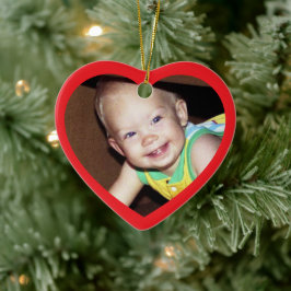 フォトクリスマスオーナメント - あなたの写真 セラミックオーナメント