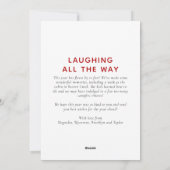 フォトクリスマスカードサンタハットストリングライト シーズンカード (裏面)