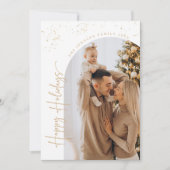 フォトクリスマスカードファミリークリスマスカードホリデー 招待状 (正面)