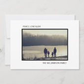 フォトクリスマスカードモダンミニマル シーズンカード (正面)