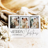 フォトクリスマスカードモダン、メリークリスマス シーズンポストカード