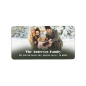 フォトクリスマスカード差出人住所 ラベル (正面)