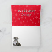 フォトクリスマスカード愛犬家 サンキューカード (内部)