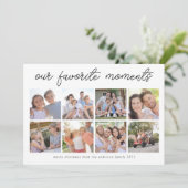 フォトクリスマスカード9 |私たちのお気に入りの瞬間 シーズンカード (スタンド正面)