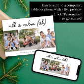 フォトクリスマスカード |すべて穏やかな(ish) シーズンカード