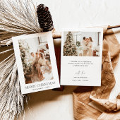 フォトクリスマスカード |アーチ型フォトホリデーカード 招待状