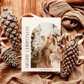 フォトクリスマスカード |アーチ型フォトホリデーカード 招待状