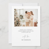 フォトクリスマスカード |アーチ型フォトホリデーカード 招待状 (裏面)