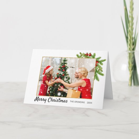 フォトクリスマスカード カード (正面)