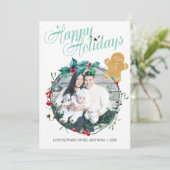 フォトクリスマスカード – ジンジャーブレッドマン シーズンカード (スタンド正面)