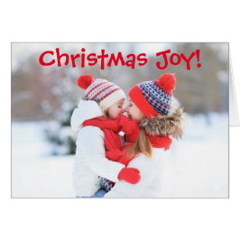 フォトクリスマスカード、ホリデーファミリー