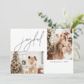 フォトクリスマスカード |ホリデーモダンカード 招待状 (スタンド正面)