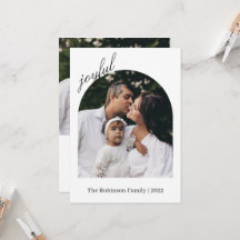 フォトクリスマスカード |ホリモダンデーフォトカード