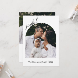 フォトクリスマスカード |ホリモダンデーフォトカード 招待状