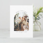 フォトクリスマスカード |ミニマルなクリスマスカード 招待状 (スタンド正面)