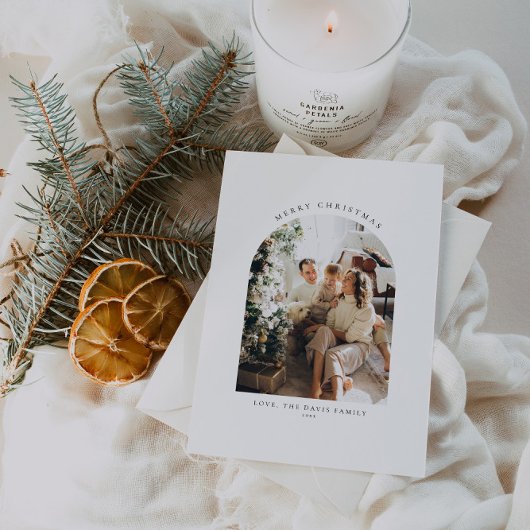 フォトクリスマスカード |ミニマルなクリスマスカード 招待状