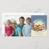 フォトクリスマスカード – 出生シーン シーズンカード (正面/裏面)